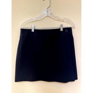 BRAND NEW Aritzia Babaton Black Wrap Mini Skirt Women US Size 10